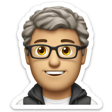 Gere 2 emoji de 2 social mídia, trabalhando com 1 notebook e 1 celular  sticker