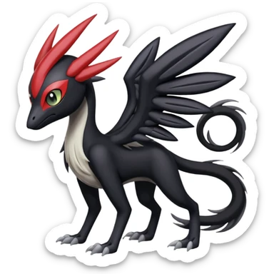Meloetta-Nargacuga-Darkrai-Pokémon-Fakémon-creature sticker