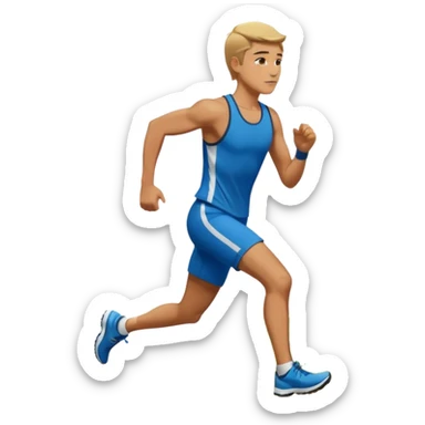 running up hill sticker