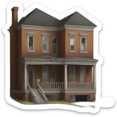 Abandoned Townhouse  sticker