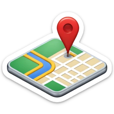 El icono de google maps sticker