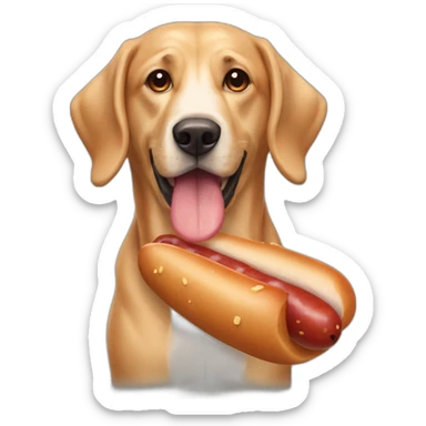 Perro salchicha con gordo de mar sticker