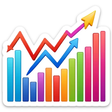 Graph growth sticker