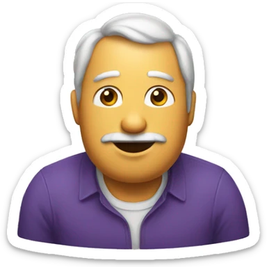 una patata que es papa de patatas papa sticker