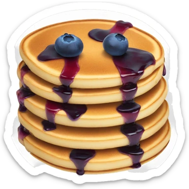 Blueberry pancakes  sticker