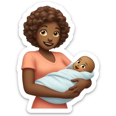 Wendy taking care of babies  sticker