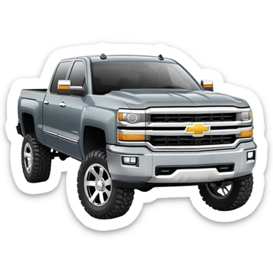 Chevy Silverado slate grey lifted sticker