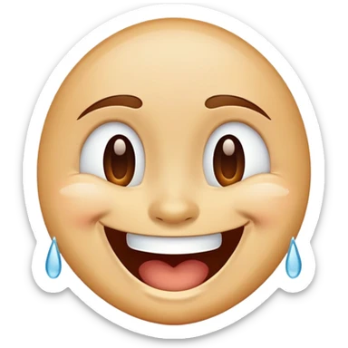 laughing face with tears of joy sticker