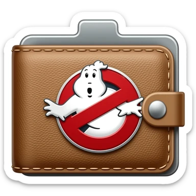 Ghostbusters Man's wallet sticker