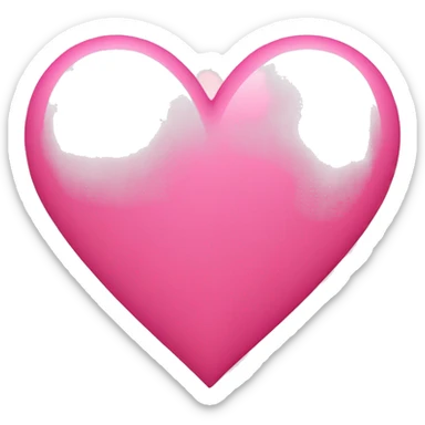Pink heart  sticker