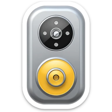 Electronic Door screen door bell sticker