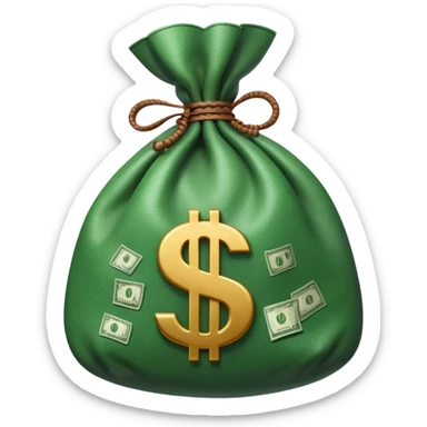 angry bag of money with dollar sign sticker