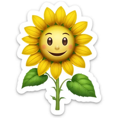 a exact  picture of the sunflower from Plants vs. Zombies sticker