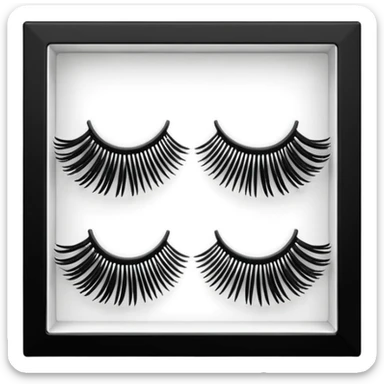 ioni false lashes in a box sticker