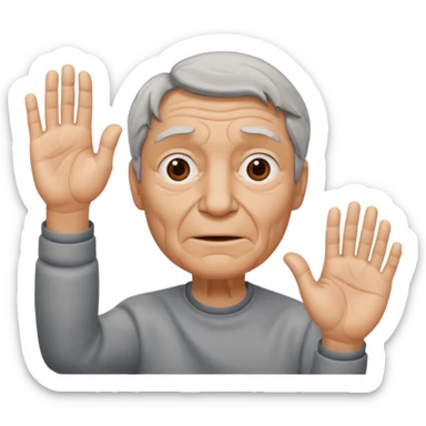 Hii hand + face sticker