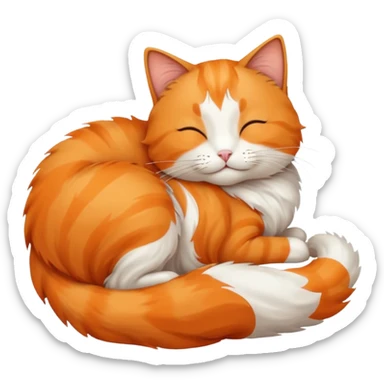 CAT SLEEPING sticker
