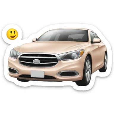 a car at an airport stop sticker