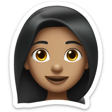 "Black" jeep compass car driven by sexy blue eyed brunette girl with black straight hair sticker