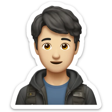 덴탈 껌을 먹고 있는 체리라는 이름의 말티즈 sticker