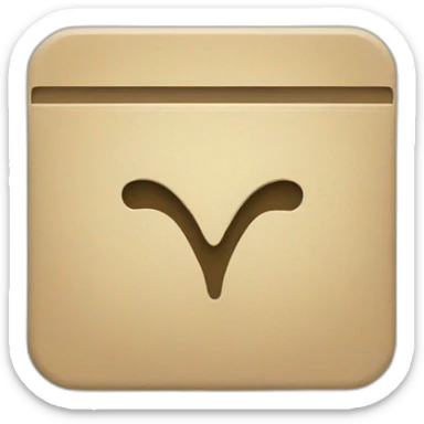 The letter "Y" in a blue square with rounded edges sticker