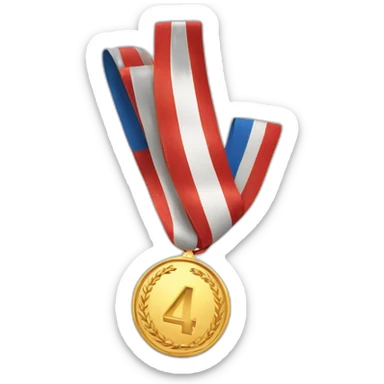 4th place medal sticker