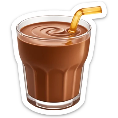 Chocolate milk and apple juice mix sticker