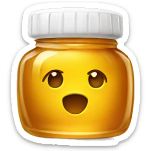 Honey on a tiny packet sticker