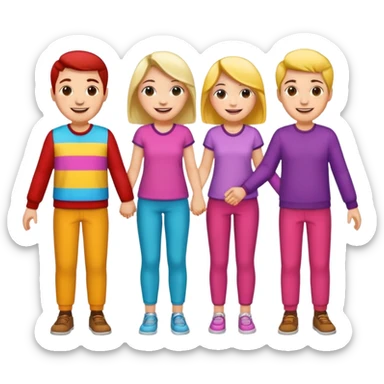 Nah çeken insanlar sticker
