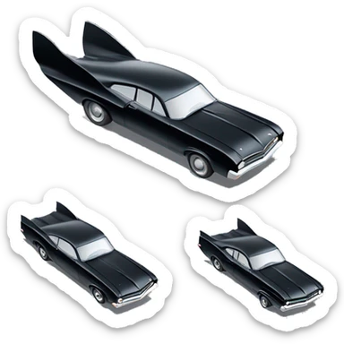 69 Nova Batman’s edition. Scary and fast. shaped like a mustang airplane and like a streamliner train caravan  sticker