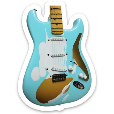 Daphne blue fender strat sticker