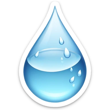 Bottle of water sticker