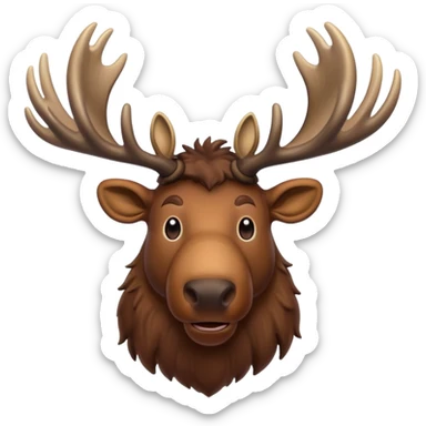 largest of the deer, moose sticker