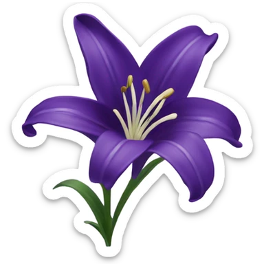 Purple Lily logo sticker