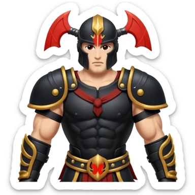ares god of war black armour sticker