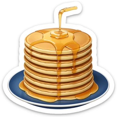 Pancake drinking a energy drink sticker