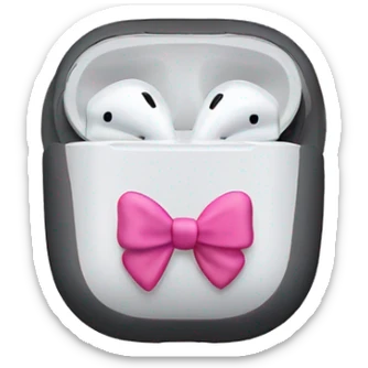 airpod max with bows sticker