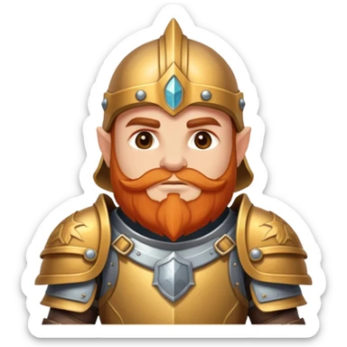 dwarf paladin sticker