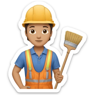 builder and sweeper sticker