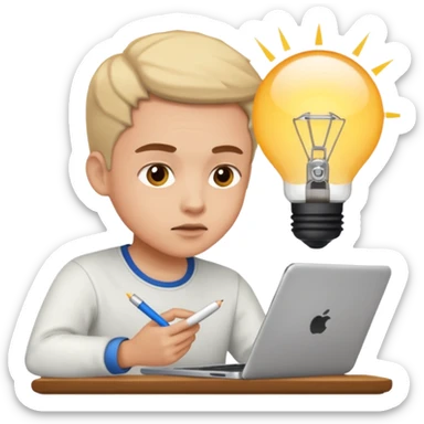 Practicing English at home sticker