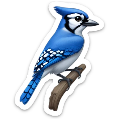 Blue Jay Hawk sticker