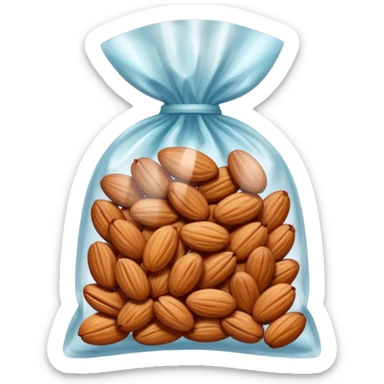 candied almonds in bag sticker