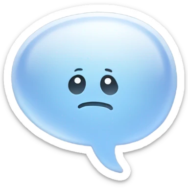 Thinking bubble sticker