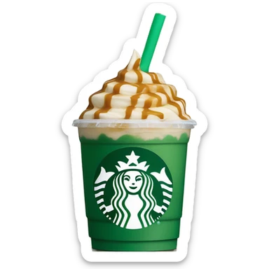 starbucks caramel frappuccino  sticker