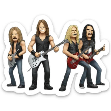 Metallica-acdc-ironmaiden sticker