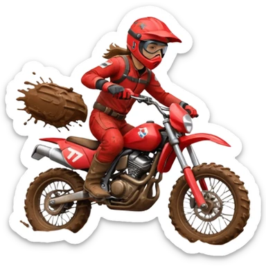 Rouling moto cross sticker