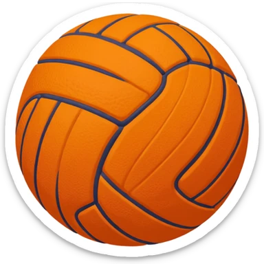 Pelota de Voley en llamas  sticker