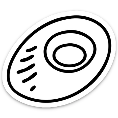 Create a clean, minimal icon of Patomskiy crater with simple lines and no fill, inspired by the reference image. Focus on clarity and simplicity in an outlined style. sticker