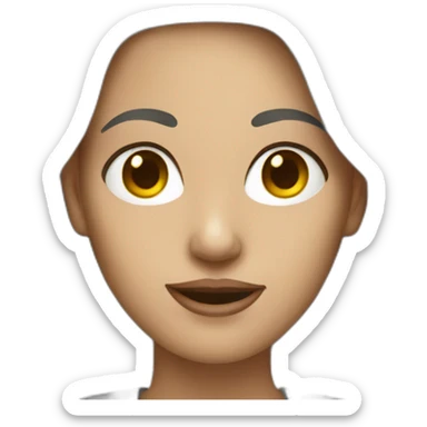 telling white woman sticker