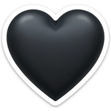 BLACK HEART WITH A BACKGROUND IN THE COLOR #30184c sticker