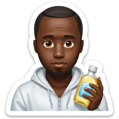 P. Diddy with baby oil sticker